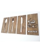 Custom wooden design (square) - various sizes from 25 x 25 cm to 100 x 100 cm