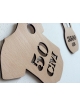 Wooden gift for the newborn child (natural wood)
