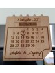 Svatební magnetka - kalendář