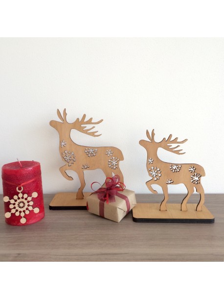 A pair of Christmas reindeers