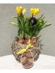Wooden Easter card with dedication - egg