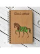 Wooden notebook - horse