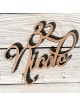Custom wooden name with an age - a birthday gift