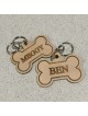 Wooden dog tag