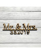 Mr. & Mrs. mit Datum