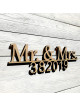 Mr. & Mrs. mit Datum