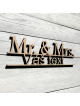 Mr. & Mrs. with your text