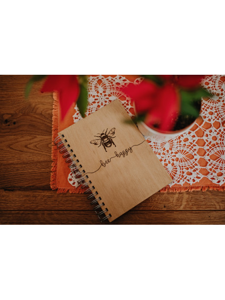 BEE WOODEN NOTEPAD